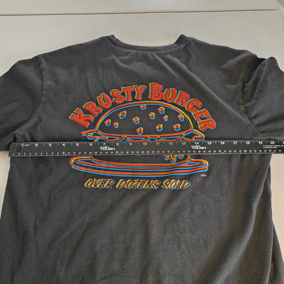 Adidas Tee Men’s Medium The Simpsons Krusty Burger Black Long Sleeve - Picture 10 of 15